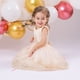 thumbnail image 4 of Vestido de novia para bebé, vestido de princesa para niña, vestido de princesa de encaje esponjoso con lazo para niña, 4 of 6