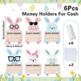 thumbnail image 3 of 6 Pcs Easter Banknote Card Festival Party Decoration Pendant Paper Gift Card Holder, Easter Bunny Money Wallets Synthetic Paper Banknote Card, 3 of 7