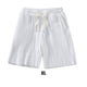 thumbnail image 4 of Qarigey Pantalones de encaje de hielo, pantalones cortos holgados, lavables, transpirables, con cierre de piel, Unisex, moda para correr, Prendas para la parte inferior del cuerpo Blanco SG, 4 of 6