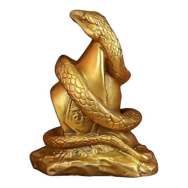 2025 Year of the Snake Resin Statue Wealth and Good Luck Ornaments Great for Home and Office Decorat