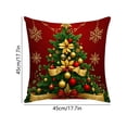 thumbnail image 5 of KFUIRDE Christmas-Printed Cushion Cover 18x18in, 3D Printed Sofa Pillow with Festive Christmas Theme, Decorative Cushion Case for Couch Living Room, Xmas Holiday Home Decor A, 5 of 5