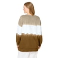 thumbnail image 3 of Woman Within Plus Size Tie-Dyed Knit Sweatshirt Tunic, 3 of 6