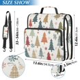 thumbnail image 3 of Haosy 3 Ring Zipper Binder with Shoulder Strap Waterproof Trapper Keeper 2 Inch D-Ring 500 Sheets Capacity, Colorful Plaid Christmas Tree, 3 of 8