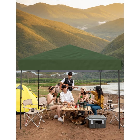 10x10FT/10x20FT Canopy Tent Pop Up Canopy, Commercial Instant Setup Canopy with 210D Fabric, Heavy Duty Commercial Instant Craft Fair Tent for Farmer Market, Vendor, Party, Event