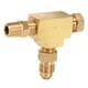 thumbnail image 3 of Adaptador en T de latón 4AN 1/8in NPT BSP, sellado perfecto para Sensor de presión de alimentación de aceite Turbo Jadeshay A, 3 of 8