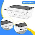 thumbnail image 6 of EHJRE Reptile Breeding Box Breeding Tank Breathable Acrylic Transparent Reptile Terrarium for Silkworm Gerbil Turtle Frogs Scorpion black, 6 of 8