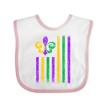 

Inktastic Mardi Gras Flag 2 Gift Baby Boy or Baby Girl Bib