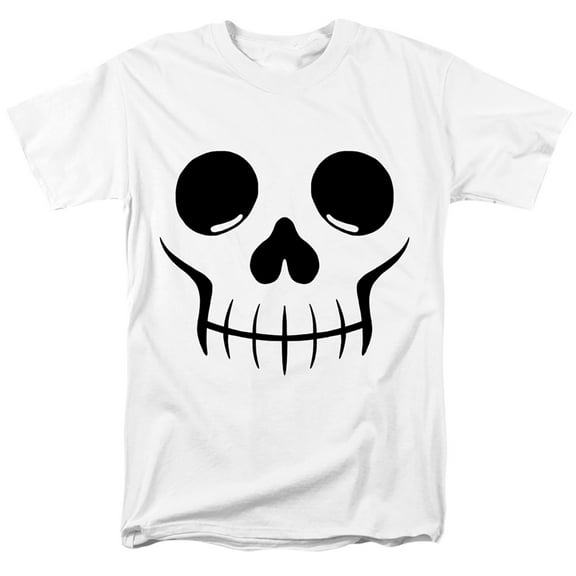 Popfunk Halloween Skull Costume Unisex Adult T Shirt, White, 4X-Large