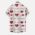 thumbnail image 5 of IROINNID Men's Casual Valentine's Day Printed Comfy Blouse With Pocket, 5 of 5