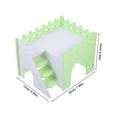 thumbnail image 2 of Baluue Hamster Beds Hideout House with PVC Material for Small Rabbits in Light Set, 2 of 8