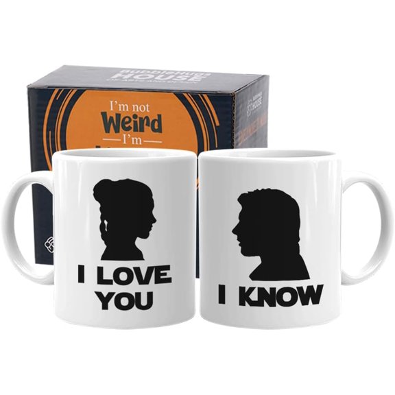 Couple Coffee Mug 11 oz White, i love you i know Relationship Lovers Partner