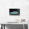 thumbnail image 2 of ARTCANVAS Blue Volkswagen Beetle Bug Vintage Car Canvas Art Print - Size: 18" x 12" (0.75" Deep), 2 of 9