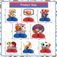 thumbnail image 7 of Kreatwow Sports Themed Centerpieces for Boys Sports Themed Birthday Party Supplies Sports Honeycomb Centerpieces Soccer Football Basketball Sports Party Decorations Ball Party Supplies for Kids, 7 of 7