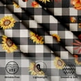 thumbnail image 3 of Pumpkin Round Tablecloth 60 Inch - Fall Farmhouse Sunflowers Table Cloth Autumn Harvest Thanksgiving Buffalo Plaid Table Cover for Picnic Party Holiday Home, 3 of 6