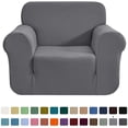 thumbnail image 1 of CHUN YI 1-Piece Checks Stretch Sofa Cover Slipcover Couch Cover, 1 of 6