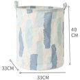 thumbnail image 2 of Brush Pattern Foldable Basket Organizer, Medium, White, 2 of 6