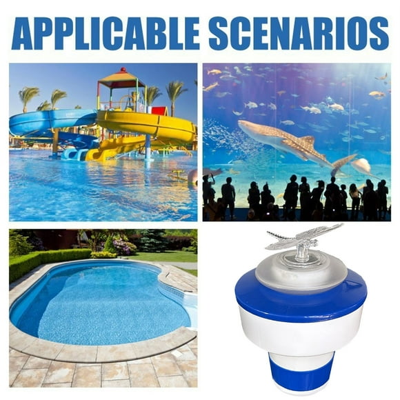 Boovnll Pool Deals, Swimming Pool Float with Solar Ball Light, Floating Distributor, Easy to Open, Swimming Pool Bromine, Above Ground Pool Accessories, Pool Accessories