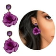 thumbnail image 2 of AOOOWER Stylish Acrylic Rose Dangle Earrings Stylish Rose Flower Pendant Earrings for Ladies Acrylic Fashion Ear Dangle Charm, 2 of 21