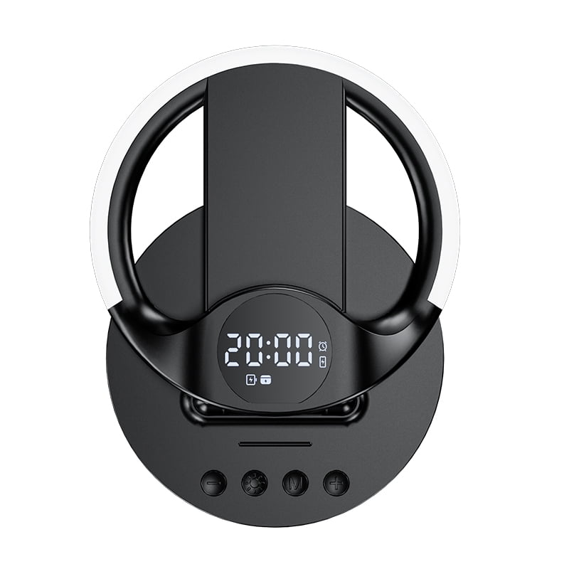 7-in-1 LED Wireless Charging Station, Charger Stand for Apple Samsung Devices, for iPhone 17 16 15 Or Samsung Watch Airpods, Wireless Charger iPhone Samsung Charging Station with Alarm Clock