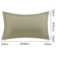 thumbnail image 6 of PiccoCasa 2 Packs Pillow Shams 1800 Microfiber Pillowcases, Standard Khaki, 6 of 7