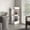 White, variant on 46-Inch Tall 3-Tier Corner Bar Cabinet for Dining Room Provides Stable Storage