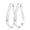 Silver-30mm, variant on 14K Gold Plated Hoop Earrings for Women Hypoallergenic Lightweight Big Thick Oval Hoop Earring for Women