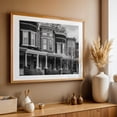 thumbnail image 5 of Guilford Ave Row Houses B&W B&W - Baltimore Maryland Photography Unframed Wall Art Print 12 x 18 inches, 5 of 7