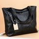 thumbnail image 2 of Women's Handbags Lady's Top Handle Handbag Zipper Crocodile Print Tote Shoulder Bag(Black) Ref: 4022, 2 of 2