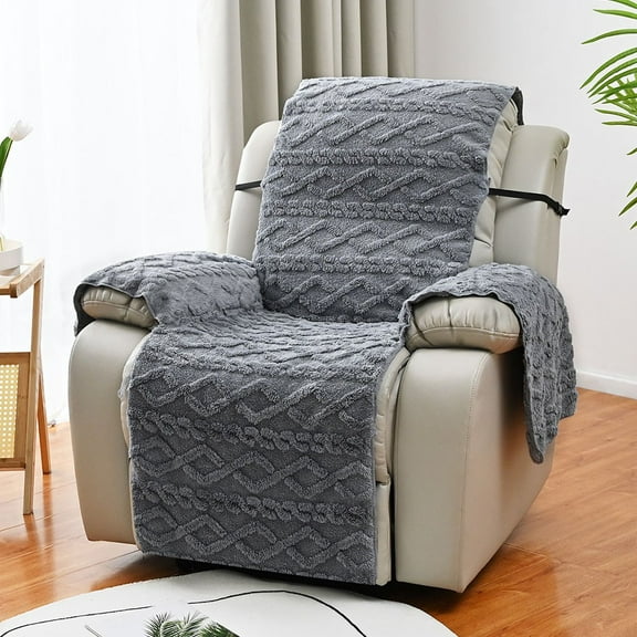 Recliner Cover Massage Chair Thick Double-sided Jacquard Plus Velvet Sofa Cover Removable And Washable Single Sofa Cover