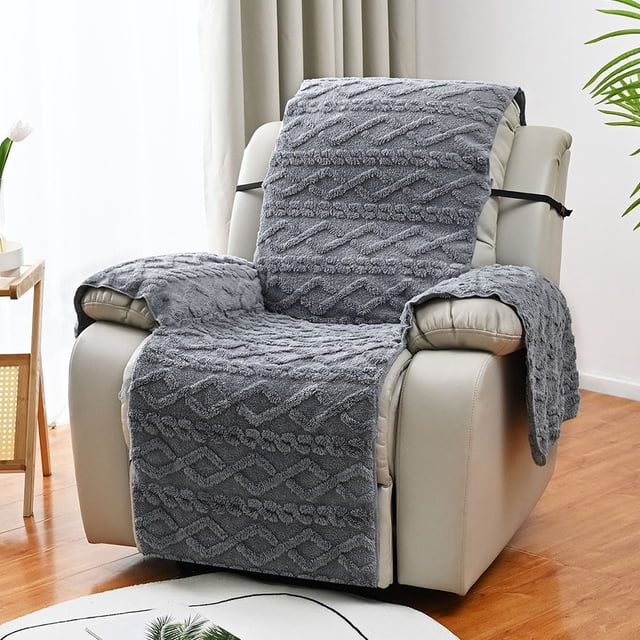 Recliner Cover Massage Chair Thick Double-Sided Jacquard Plus Velvet Sofa Cover