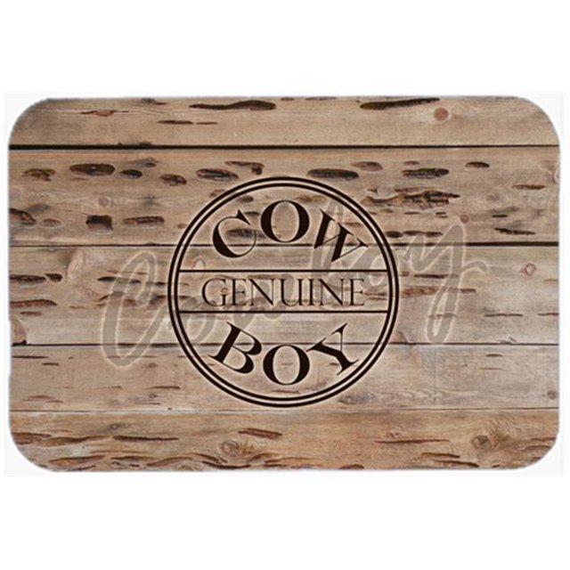 Carolines Treasures SB3057JCMT Genuine Cow Boy Branded Kitchen or Bath Mat