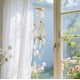 thumbnail image 4 of Campana de viento de madera con conchas y cuentas para la decoración del hogar | Adorno colgante artesanal para ventana | Ambiente relajante para interiores y exteriores, 4 of 6