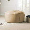 thumbnail image 4 of Jaxx Saxx 5 Foot Large Bean Bag w/ Removable Cover, Camel, 4 of 7