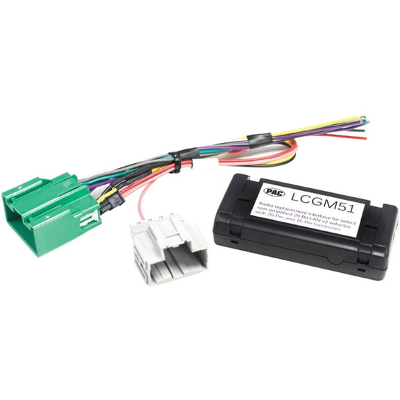 Pac® Lcgm51 Radio Replacement Interface For Select Nonamplified Gm Vehicles (29-bit, 20 & 16 Pin)