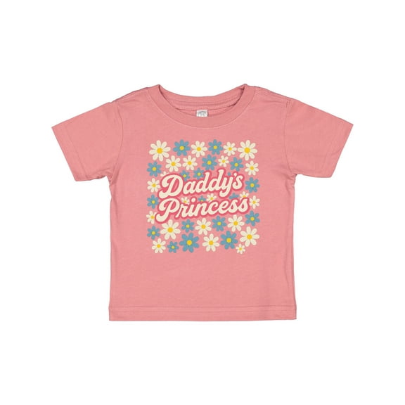 Inktastic Daddy's Princess Floral Design Boys or Girls Baby T-Shirt