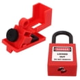 thumbnail image 4 of Dispositif de Verrouillage de Disjoncteur, Kit de Verrouillage de Disjoncteur Fiable Rouge Facile à Transporter Structure Compacte pour Automobile, 4 of 8