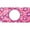 Pink, variant on 212 Main LPO4527 Monogram on Pink Flowered Background Photo License Plate