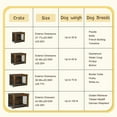 thumbnail image 5 of Walsunny Wooden Dog Crate Furniture,Double-Doors Kennel Indoor with Divider and Removable Tray,End Table Dog Crate for Decoration 38.6"L x 25.6"W x 26.8"H，Brown, 5 of 7