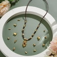 thumbnail image 5 of PH 96pcs Brass Corrugated Beads 12 Styles Golden Spacer Beads Long-Lasting Column Jewelry Beads Brass Rondelle Ball Loose Beads for Bracelet Earring Necklace Jewelry Craft Making Multi-color, 5 of 6
