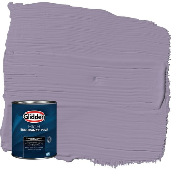 Glidden HEP Smoky Grape / Purple Semi-Gloss Exterior Paint with Primer, 1 Quart