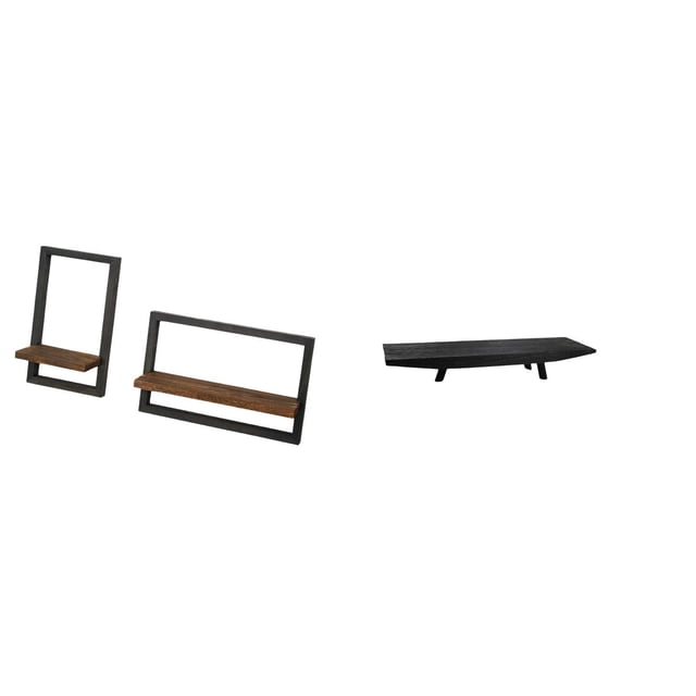 Estantes de pared para almacenamiento,Estantes flotantes de madera Estantes de pared de madera,Bandeja para servir,Bandeja para servir fruta,centro de mesa y almacenamiento,Bandeja rectangular