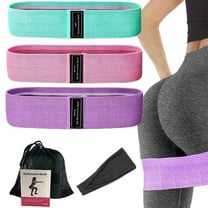 AMERTEER Resistance Bands Booty Bands Hip Bands for Legs and Butt Fabric  Exercise Bands Cloth Workout Bands for Women Men Resistance Loops Anti Slip