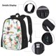 thumbnail image 3 of Balery Pretty Floral With Leaves Mochila Escolar 3 en 1 para Niños - Mochila Resistente con Lonchera Térmica y Estuche - Mochila Escolar para Niños y Niñas, 3 of 7