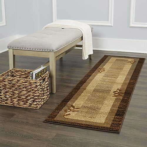 Home Dynamix Royalty Clover Geometric Area Rug, Brown/Blue, 1'9'x7'2'