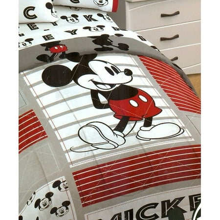 Disney Mickey Mouse Classic Reversible Comforter Twin Full Bed