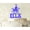 Glitter Blue, variant on """Birthday Custom Name Cake Topper"" With Octopus Figure Mirror White Cake Topper Cake Decorations Color Option Available 6""-7"" Inches Wide"