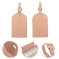 thumbnail image 3 of Unique Bargains 1 Pc Horizontal Flip Luggage Tag for Travelling Pink Polyurethane, 3 of 5