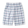 thumbnail image 1 of Aeropostale - Pantalones cortos de entrenamiento atlÃ©ticos a cuadros para hombre, color blanco, mediano Aeropostale Ejercicio, 1 of 1