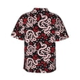 thumbnail image 3 of Goofa Snake And Rose Hawaiian Shirt for Men, Unisex Summer Beach Casual Short Sleeve Button Down Shirts,Aloha Tropical Floral print shirt-X-Large, 3 of 9