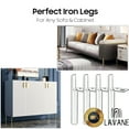 thumbnail image 3 of 5 inch / 13cm Metal Furniture Legs, LAVANE Set of 4 Mid-Century Modern Iron Tapered Side Mounted Furniture Replacement Feet Gold for Home DIY Project Sofa Couch Table Ottoman&nbsp;Chair Cabinet Bed, 3 of 6